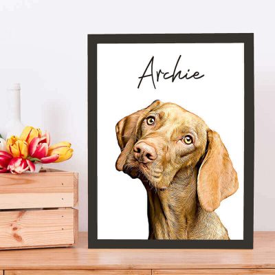 Комикс портрет на домашен любимец 