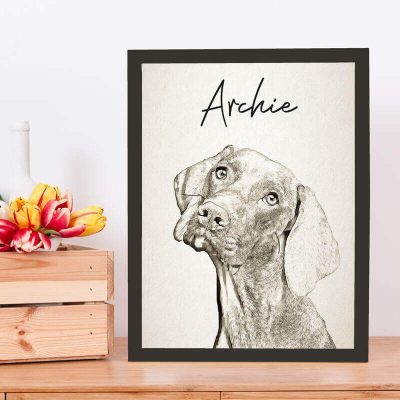 Мастилен дигитален портрет на домашен любимец